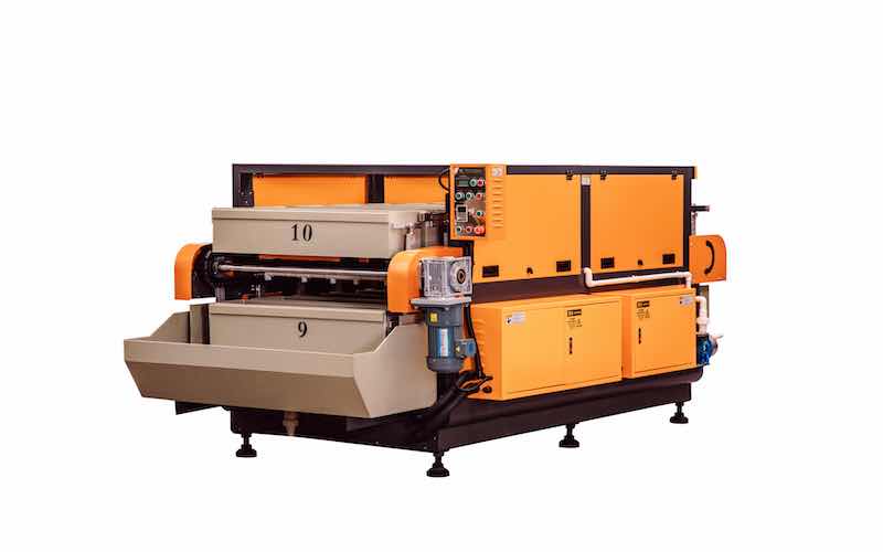 Magnetic polishing straight line