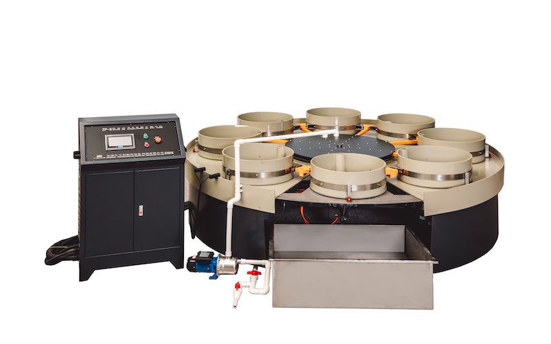 Automatic turntable magnetic polishing machine