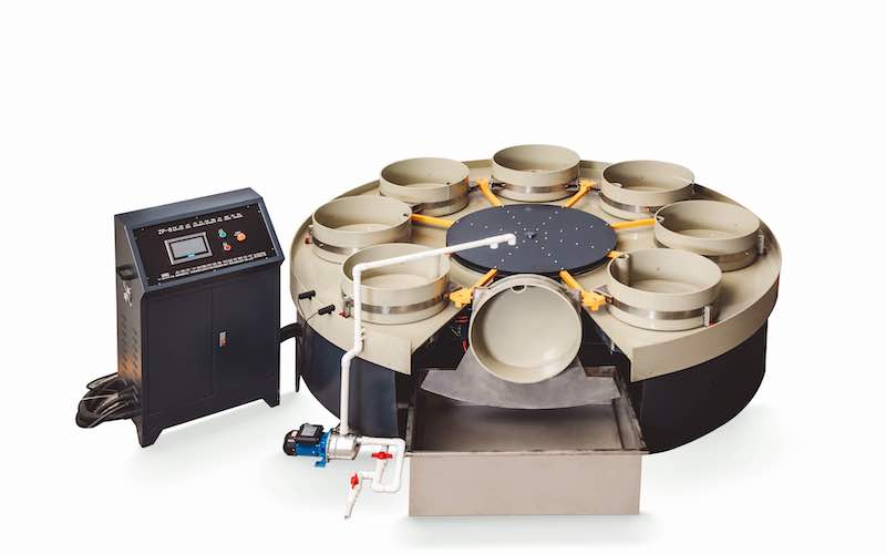 Automatic turntable magnetic polishing machine